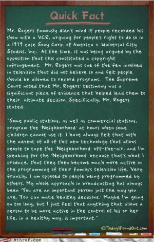 love Mr. Rogers and after reading this I realized what a great ...