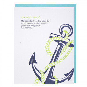 Anchor and Quote Congratulations Card