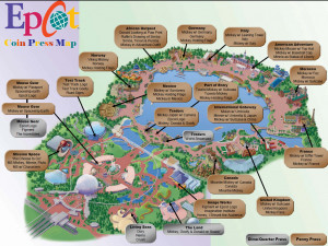 Disney Parks Epcot Map And...
