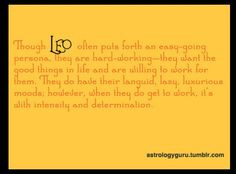 Leo quotes... Not that I'm too into that