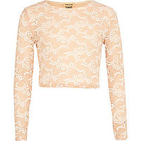 river island girls cream embellished shrug