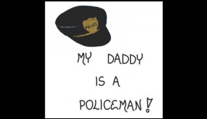 Policeman - police officer - Magnet, Quote, daddys occupation, dark ...
