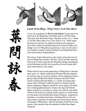 Wing Chun Articles Tagged With
