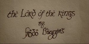 And the Lord of the Rings by Frodo Baggins