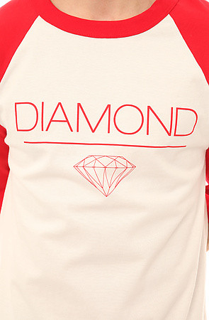 Diamond Supply Raglan White