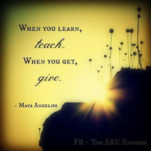 Maya Angelou...thats so me!