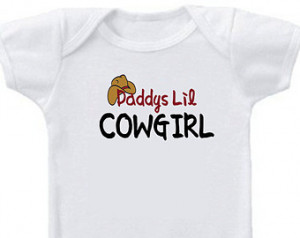 Daddys lil Cowgirl Baby Baby Bodysu it Girl Boy Baby Bodysuit or ...