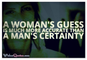 Woman is the companion of man, gifted with equal mental capacity ...