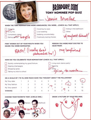 ... kelli o'hara Lena Hall Jarrod Spector Anika Larsen TONYS2014 james