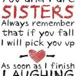 Cute Sister Quotes And Sayings Expressing how you love your Sister