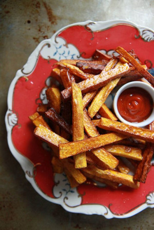 Butternut Squash French Fries With Harissa-Honey Ketchup Butternut ...