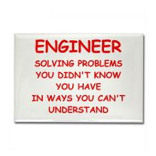 funny engineering jokes Rectangle Magnet for