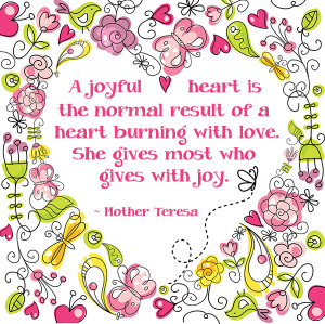 Mother Teresa Joy Strength