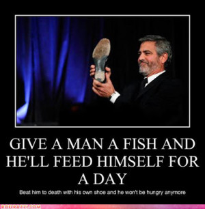 Give Man Fish Funny Pictures Quotes Jokes