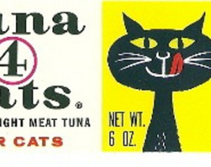 Tuna 4 Cats Label, 1950s