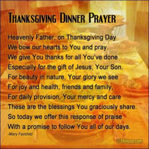 Thanksgiving prayer 6