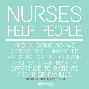 ... satisfaction of knowing that we have made a difference to patients and