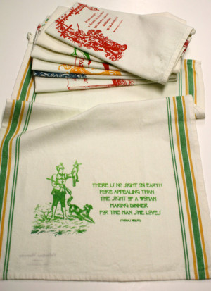 Vintage Style Dish Cloth, Funny Quote: There is Nothing More Appealing ...