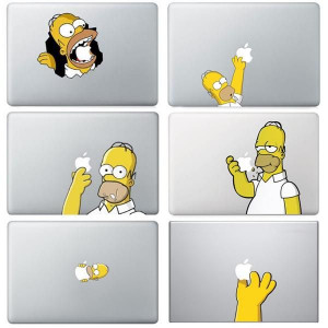 Homer Simpson Macbook Stickers