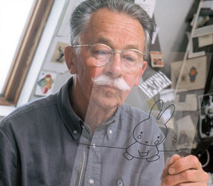 Dick Bruna in his atelier