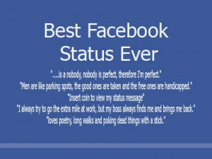 Best Facebook Status Ever