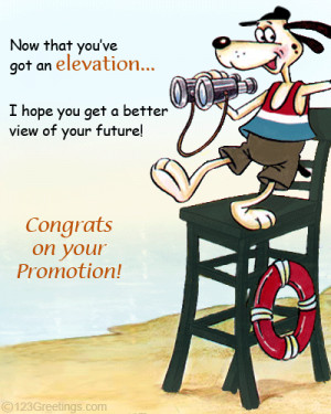 promotion congratulations