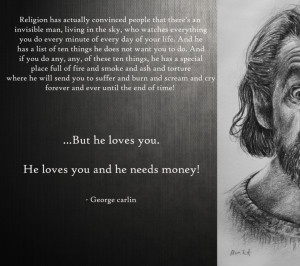 960x854 text humor quotes god religion atheism george carlin christian ...