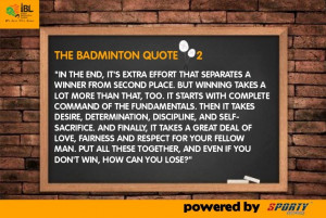 The Badminton quote 2