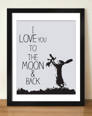 Digital Download I Love You To The Moon and Back by dotsonthewall, $6 ...