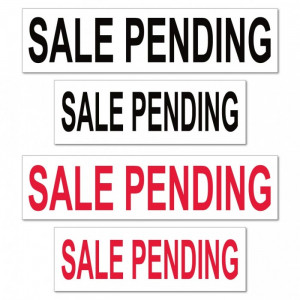 sale pending sign rider options