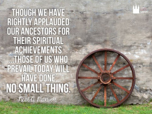 To get you excited for pioneer day tomorrow. :) #lds #quote #pioneer