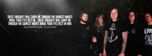As I Lay Dying Thoughts Will Carry Me Quote Facebook Cover