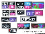 Rubber Bracelet Bands With Text Sayings On Wristbands...Choose Your ...