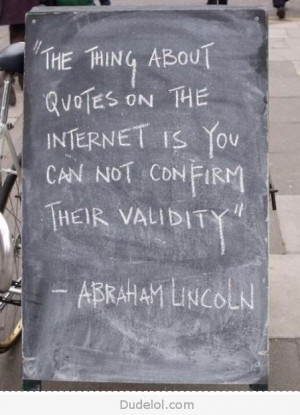 Best Lincoln quote ever