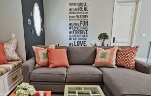 wall decal living room sayings Adding Character To Your Interiors With ...
