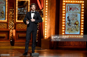Actor Christian Borle accepts the award for Best Performance by an ...