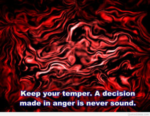 Desktop anger picture art with quote