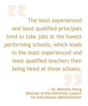 The least experienced and least qualified principals tend to take jobs ...
