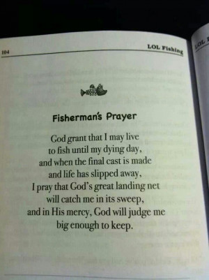 Fisherman's prayer