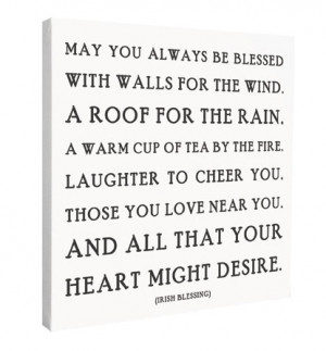 Irish Blessing Quotable Canvas