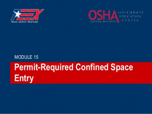 Confined Space Entry