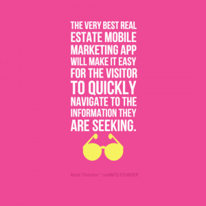 real estate mobile marketing quote by realWITS.com