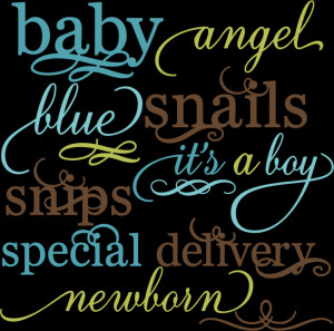 Boy Words Set SVG file for scrapbooking crafts baby svg files baby svg ...