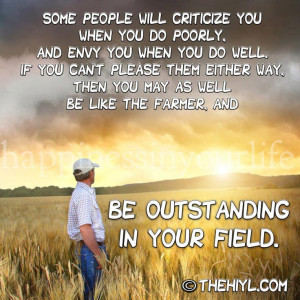Be Outstanding in your Field www.ericleen.com