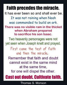 Lds Quotes On Faith Lds quote.