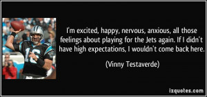 More Vinny Testaverde Quotes