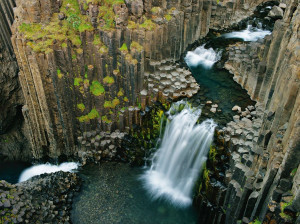 Picture of Litlanesfoss, Iceland, seen from above