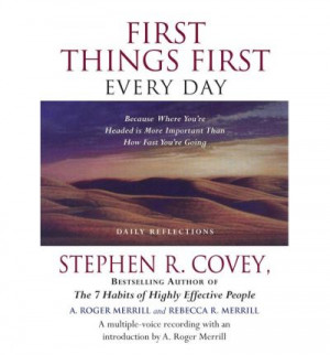 ... folgende Bilder zu First Things First Everyday von Stephen R. Covey