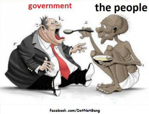 Cartoon showing how poor citizens of India are feeding Indian ...