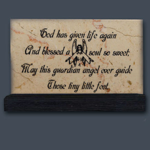 Baby Girl Plaque Mother Teresa Quote Holy Land Stone Pany